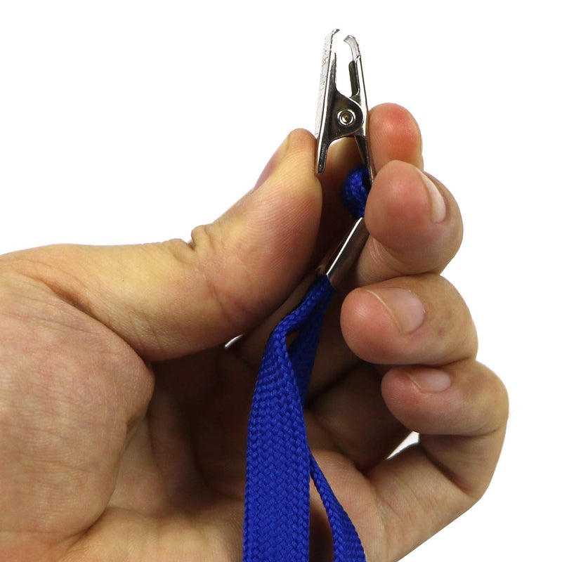 Ollain Badge Lanyards Neck Bulk Cruise Lanyards Lanyard with Clip for ID Card Name Tags Badge Holders (Blue, 100 Pack) - Image 4